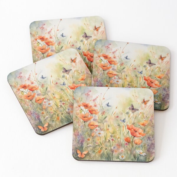 Item preview, Watercolor Wildflower Field, Gift for Nature Lover designed and sold by Lotta Wanderlove.