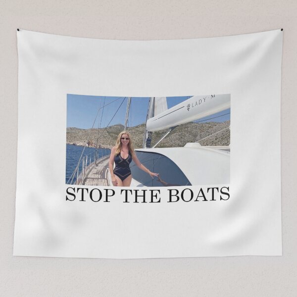 Item preview, Stop The Boats Tories Michelle Mone designed and sold by AntiToryTShirt.