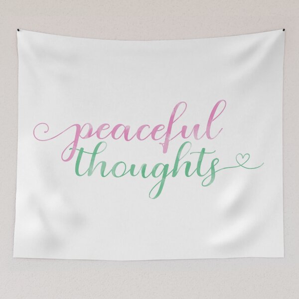 Item preview, Flowing "Peaceful Thoughts" Watercolor designed and sold by GoodSparrow.