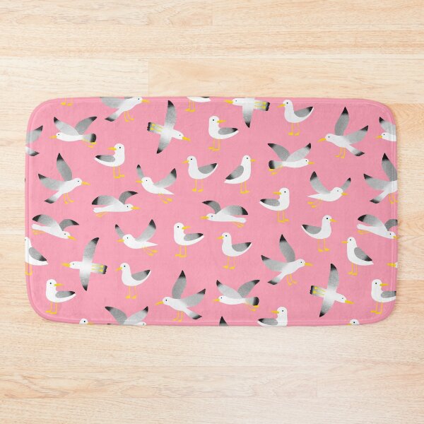 Item preview, Seagulls on pink - Cute coastal bird pattern by Cecca Designs designed and sold by Cecca-Designs.
