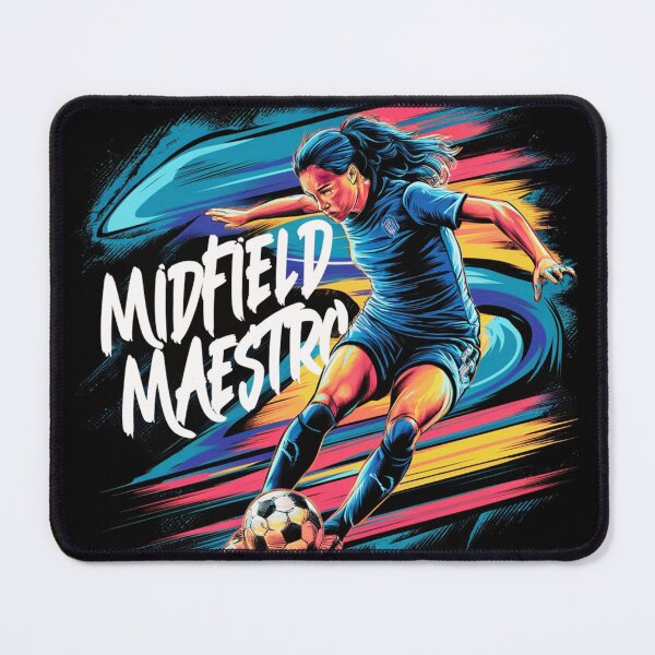 Item preview, Midfield Maestro T-Shirt: Female Footballer Graffiti Art Design designed and sold by BoughtTheTShirt.