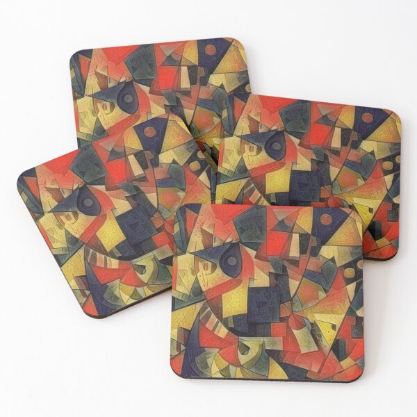 Item preview, Abstract cubist art designed and sold by WatercolourLily.