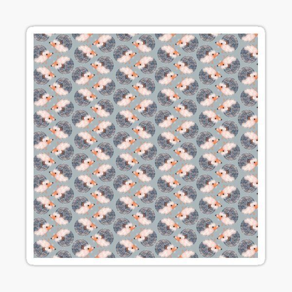 Hedgehogs Pattern Sticker