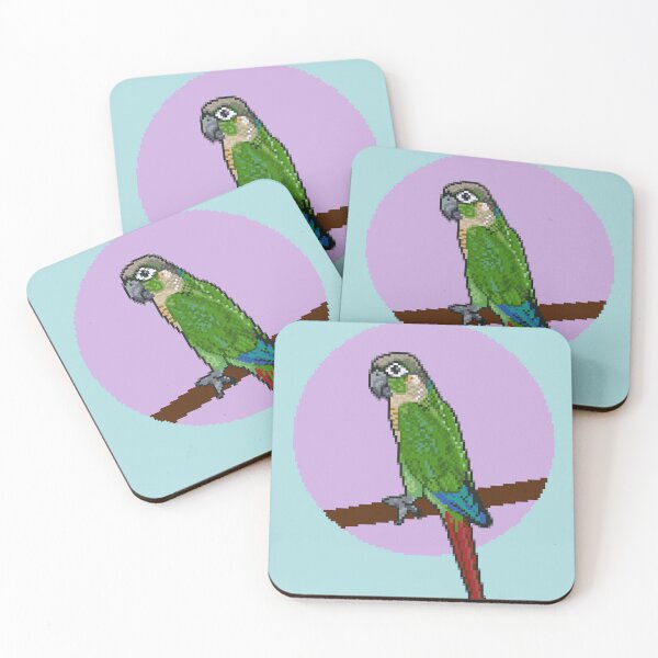 Aperçu de l'œuvre Conure à joues vertes créée et vendue par PaperDollPixels.