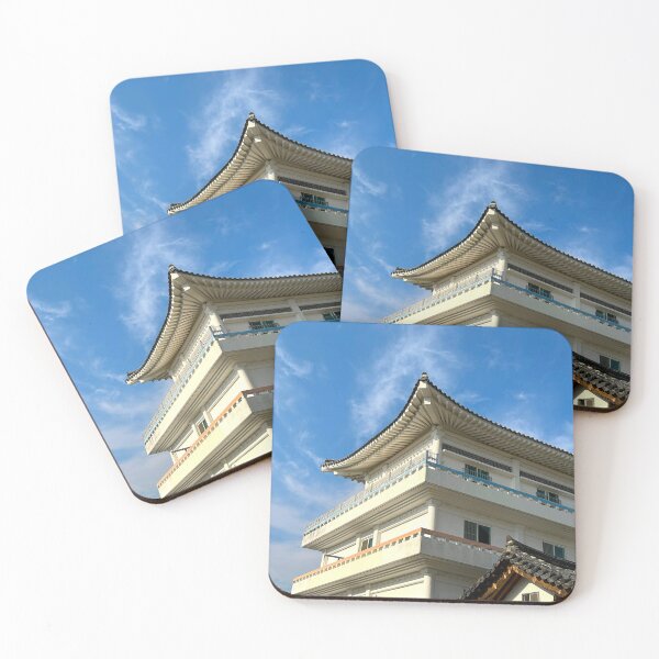 Item preview, White Hanok Building in Gyeongju - Korean Wall Art designed and sold by YemmyZImages.
