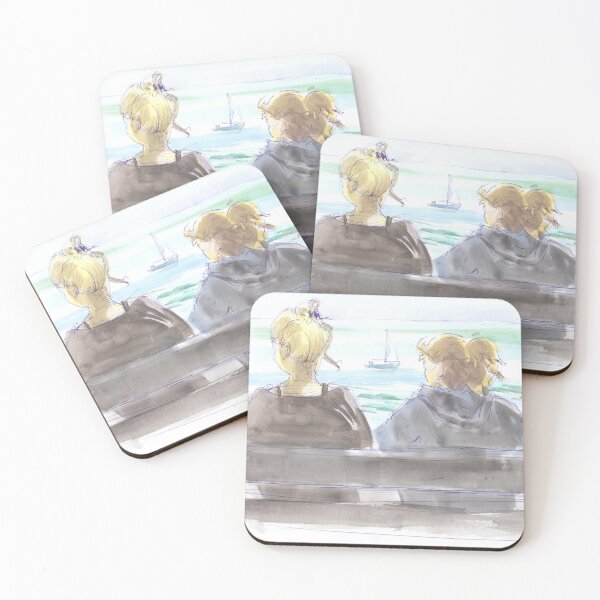 Item preview, Four Women Sat On A Bench Watching A Boat Sail By designed and sold by MikeJory.