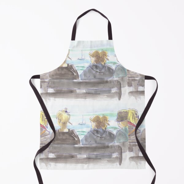 Item preview, Four Women Sat On A Bench Watching A Boat Sail By designed and sold by MikeJory.