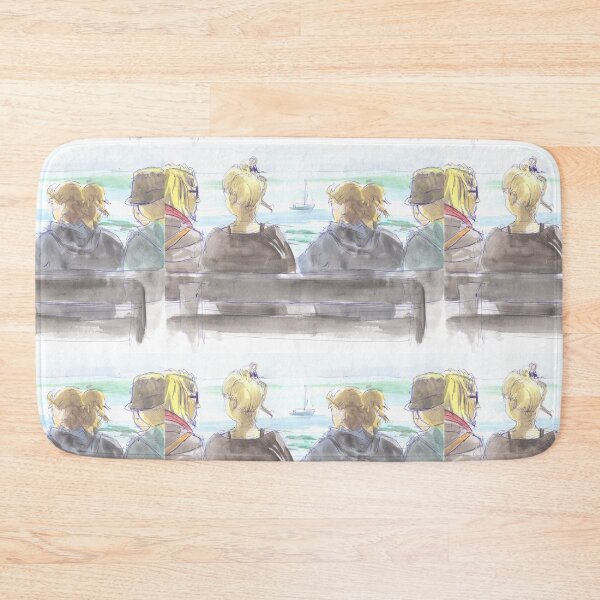 Item preview, Four Women Sat On A Bench Watching A Boat Sail By designed and sold by MikeJory.