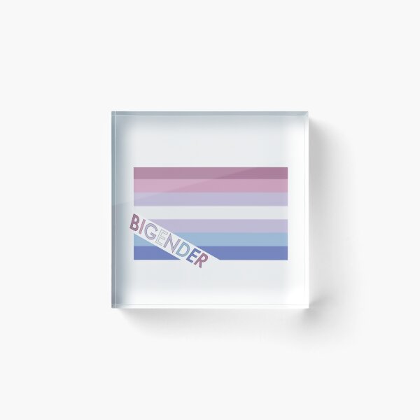 Item preview, Lettered Bigender Flag designed and sold by A4R0NN.