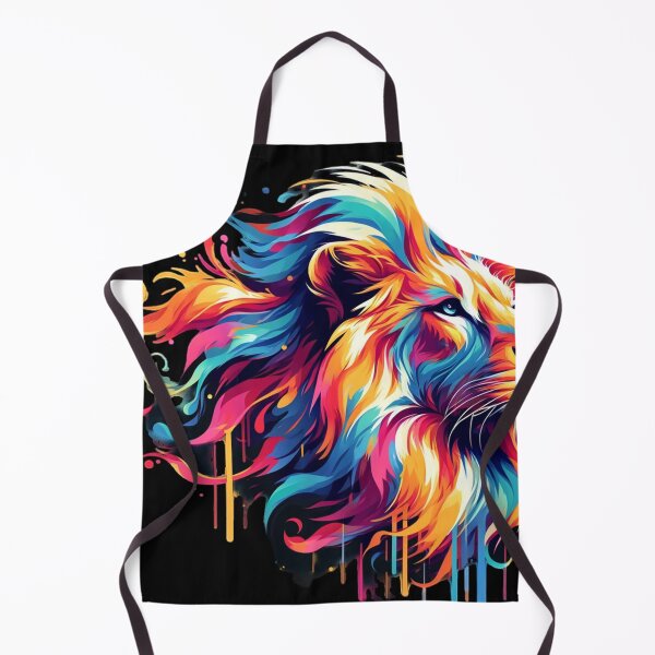 Item preview, Vibrant Colorful Artistic Lion Portrait designed and sold by PrimeTreasures.