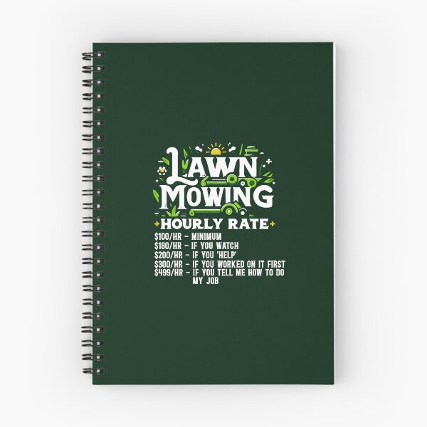 Item preview, LAWN MOWING HOURLY RATE - Witty Lawn Mower designed and sold by TeesYouWant.