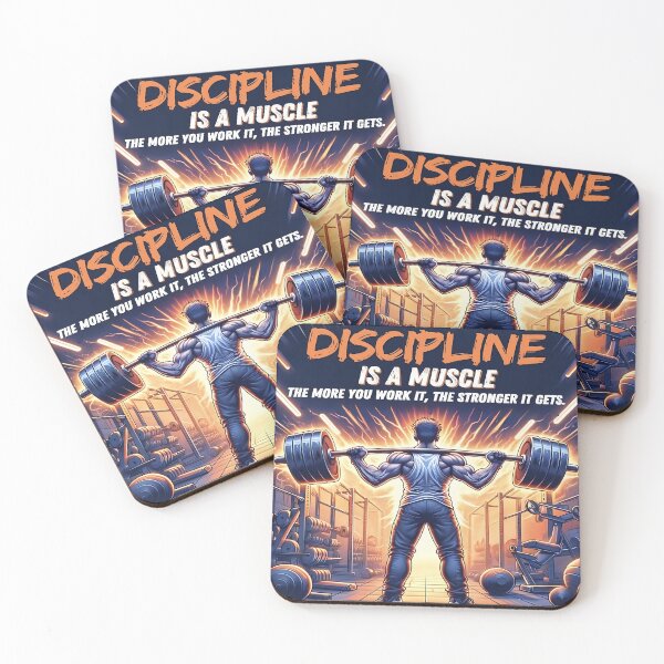 Item preview, Discipline is a Muscle: The more you work it, the stronger it gets designed and sold by Stock-Wave.