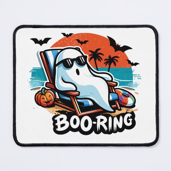 Item preview, Beach Halloween Vacation Boring Boo Parody Ghost Costume designed and sold by Syfcondesign.