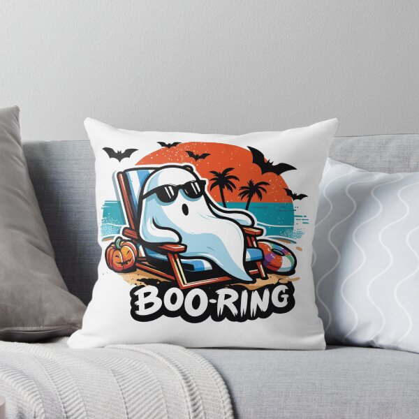 Item preview, Beach Halloween Vacation Boring Boo Parody Ghost Costume designed and sold by Syfcondesign.