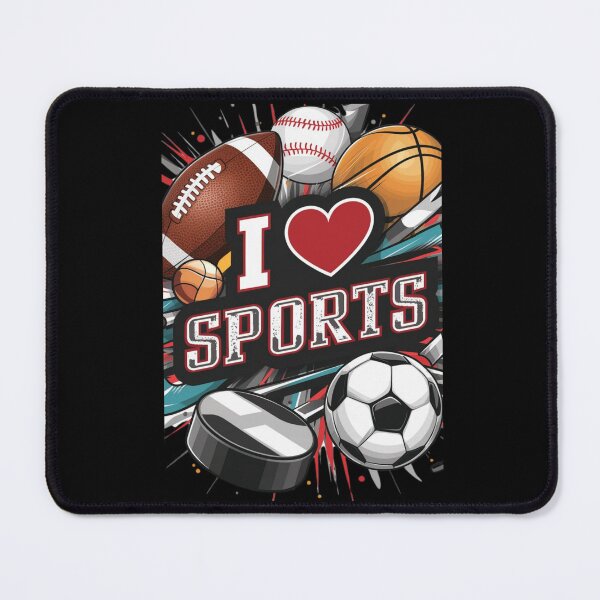 Item preview, I Heart Sports T-Shirt: Favourite Sports Design designed and sold by BoughtTheTShirt.
