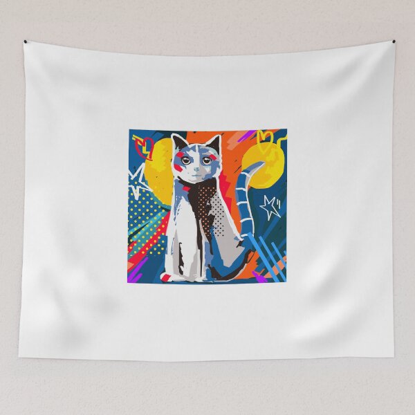Item preview,  Modern colors cat art designed and sold by Paintbase.