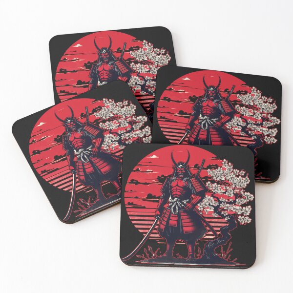 Item preview, Samurai Oni Yokai Demon Sumie designed and sold by TomFrontierArt.