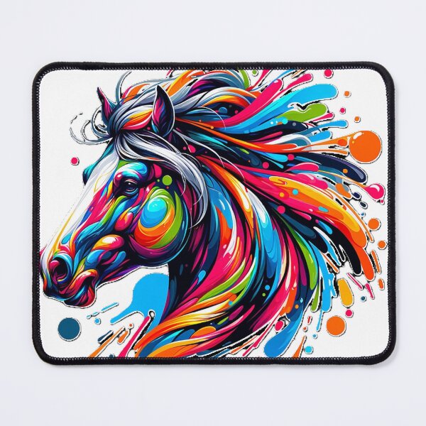 Item preview, Vibrant Colorful Artistic Horse Portrait designed and sold by PrimeTreasures.