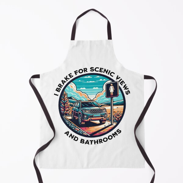 Item preview, I Brake for Scenic Views and Bathrooms designed and sold by Whimsywilds.