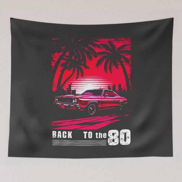 Item preview, BACK TO THE 80's: Retro Vibes and Rad Rides designed and sold by SplashTastic.
