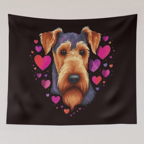Artikelvorschau, Airedale Terrier Valentinstag entworfen und verkauft von creativellashop.