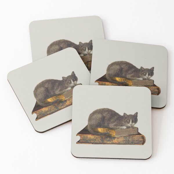 Item preview, Cat and books - gifts for cat and book lovers designed and sold by alczar.