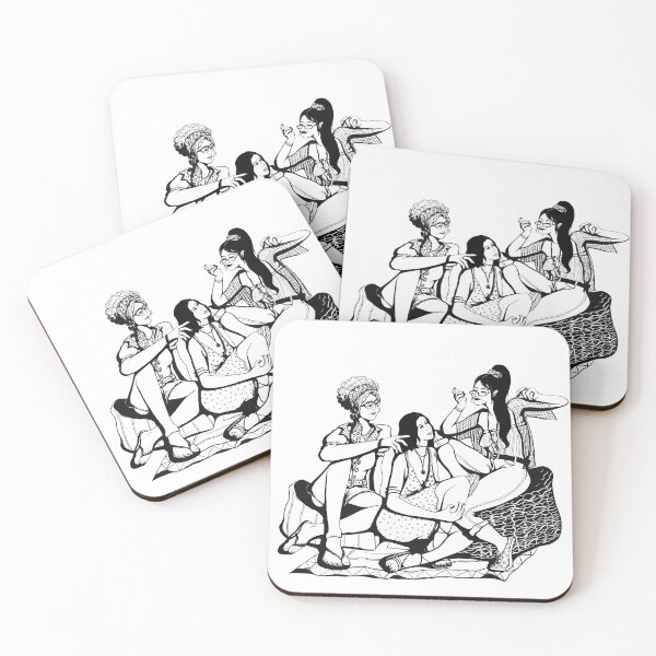 Item preview, A girls' meeting designed and sold by Maria Santos Prieto.