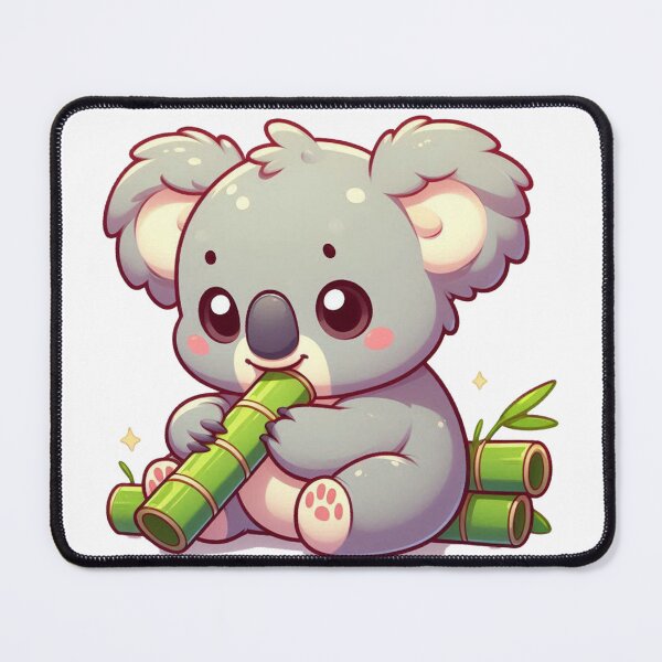 Item preview, Cute koala eating bamboo designed and sold by Silbays.