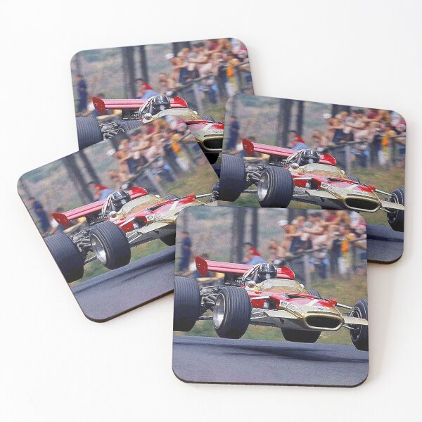Item preview, Graham Hill jumping his 1969 F1 car on the Nürburgring abstract designed and sold by Rodissimus1984.