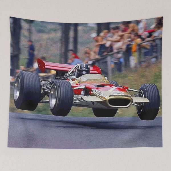 Item preview, Graham Hill jumping his 1969 F1 car on the Nürburgring abstract designed and sold by Rodissimus1984.