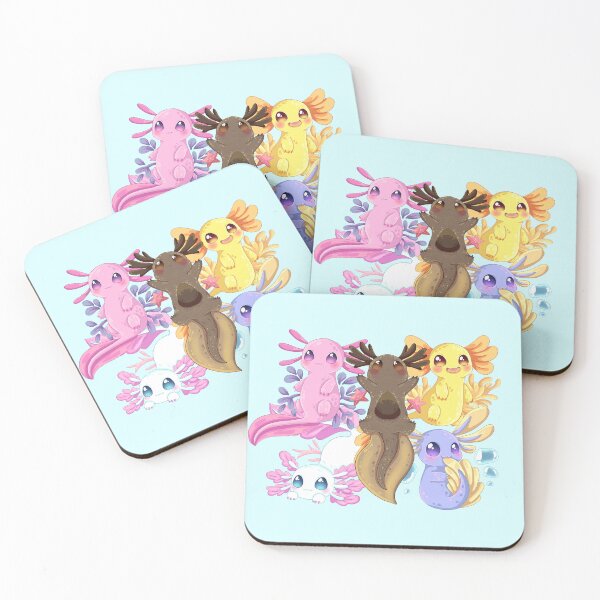Item preview, Group of axolotl  designed and sold by Art_with_Honesty.
