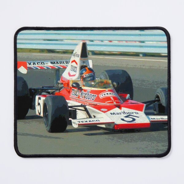 Item preview, Emerson Fittipaldi racing his 1974 F1 racecar abstract designed and sold by Rodissimus1984.