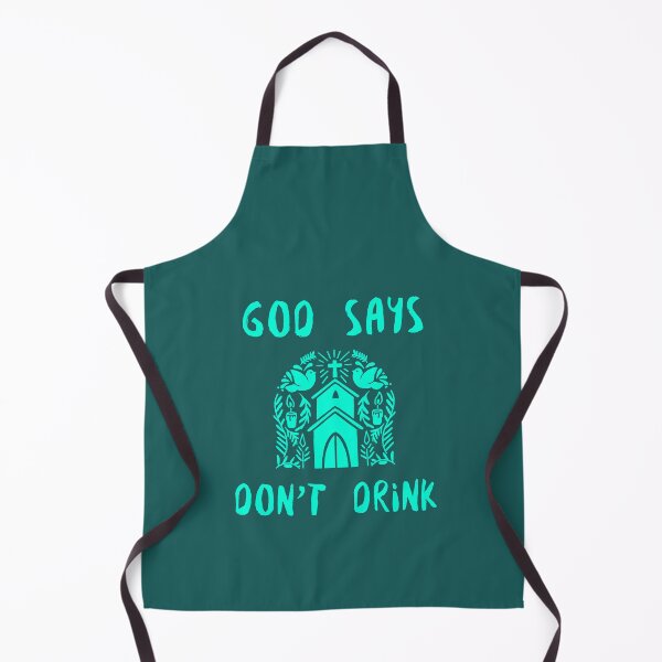 Item preview, God says don't drink designed and sold by Redlimetshirts.