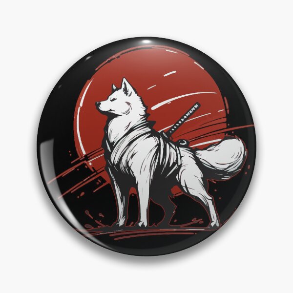 Item preview, Sumie Samurai Shiba Inu Dog Ink designed and sold by TomFrontierArt.