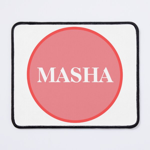 Item preview, Masha Girl Name Pink designed and sold by Monika Howarth.