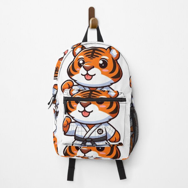 Item preview, Whimsical Warrior: Cartoon Tiger in Martial Arts Adventure designed and sold by Martial-Art-23.