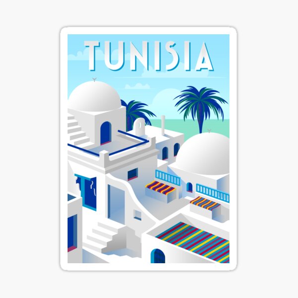 Aperçu de l'œuvre La Tunisie avec ses maisons traditionnelles créée et vendue par skalihm.