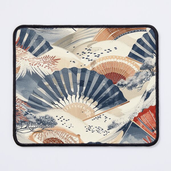 Item preview, Asian fan summer pattern designed and sold by LittleNippon.