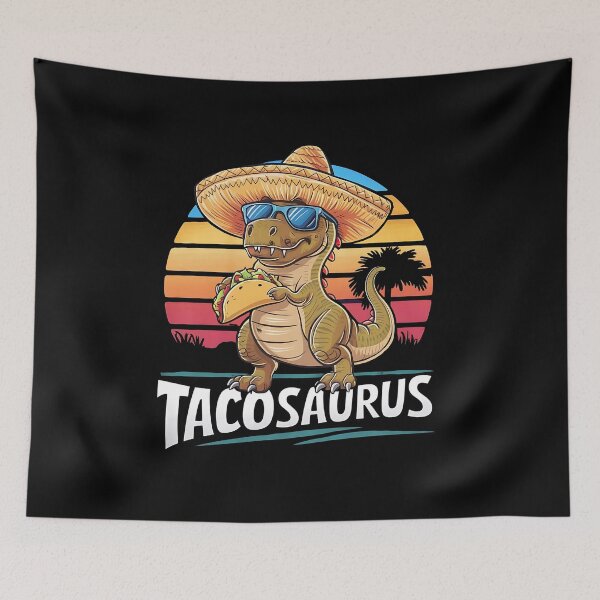 Item preview, Tacosaurus – Fun Dinosaur and Taco Hybrid Design designed and sold by shirtwavestore.