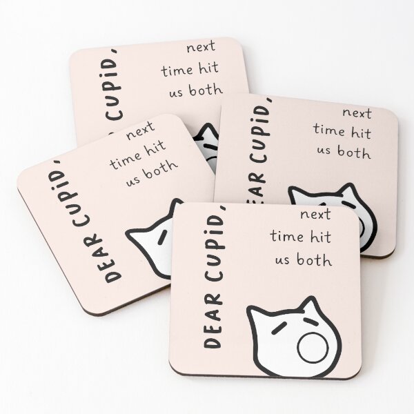 Item preview, Dear Cupid, next time hit us both | Cute Dog Illustration designed and sold by RM-Journey.