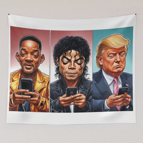 Item preview, celebrities on the phone 1 designed and sold by redmoon64.