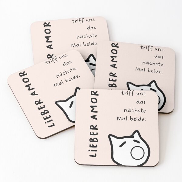 Item preview, Lieber Amor, beim nächsten Mal triff uns beide | Cute Dog Illustration designed and sold by RM-Journey.