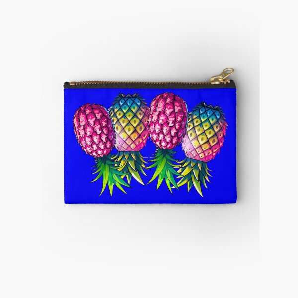 Item preview, Vibrant Pineapple Foursome FMFM | Electric Blue designed and sold by JLEmporium.