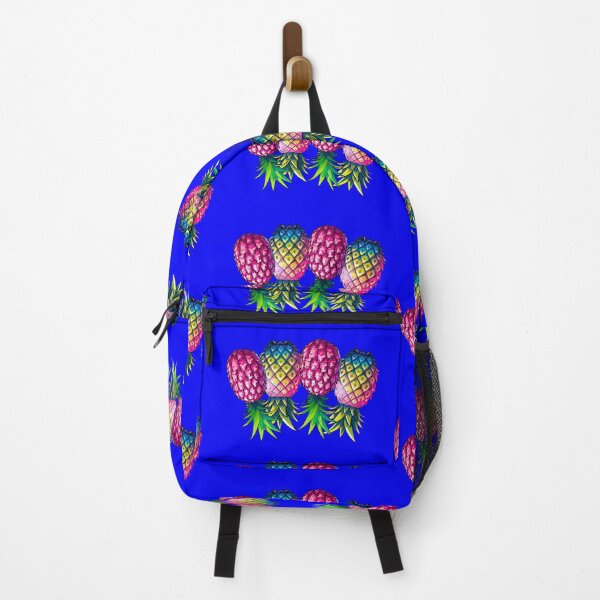 Item preview, Vibrant Pineapple Foursome FMFM | Electric Blue designed and sold by JLEmporium.