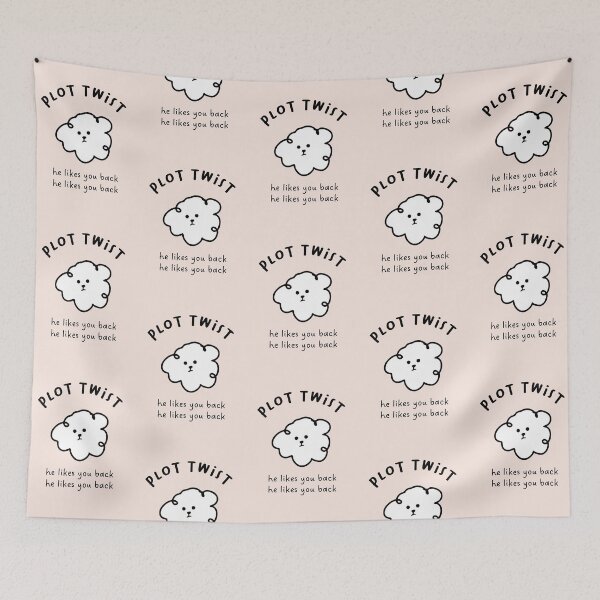 Item preview, Plot twist - He likes you back | Cute Dog Illustration designed and sold by RM-Journey.