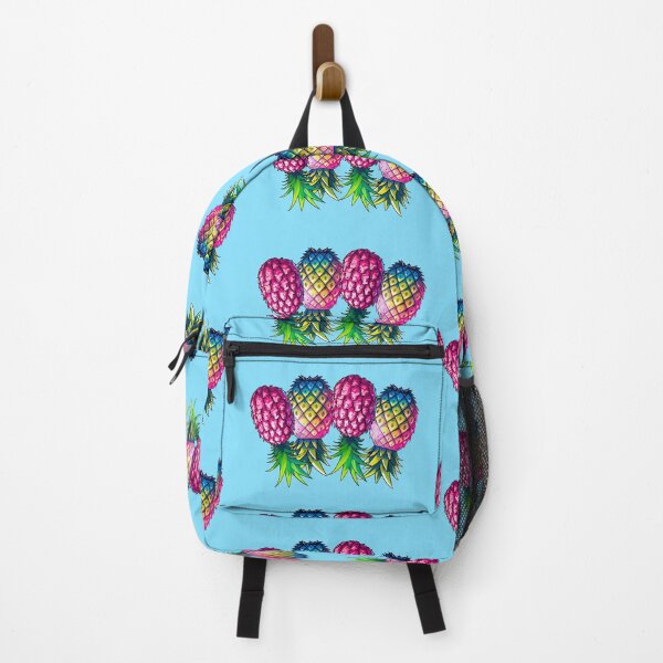 Item preview, Vibrant Pineapple Foursome FMFM | Light Blue designed and sold by JLEmporium.