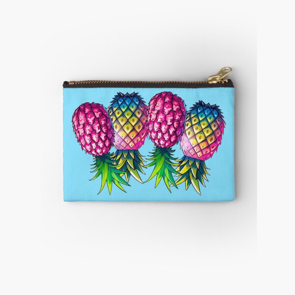 Item preview, Vibrant Pineapple Foursome FMFM | Light Blue designed and sold by JLEmporium.