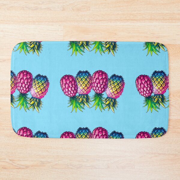 Item preview, Vibrant Pineapple Foursome FMFM | Light Blue designed and sold by JLEmporium.