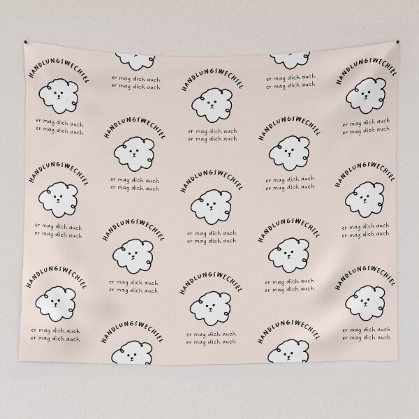 Item preview, Wendepunkt - Er mag dich auch | Cute Dog Illustration designed and sold by RM-Journey.