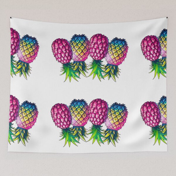 Item preview, Vibrant Pineapple Foursome FMFM | - White designed and sold by JLEmporium.